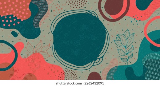 Moderno minimalismo con un fondo de diseño. Patrón de fondo, formas de color abstracto. Fondo vectorial.