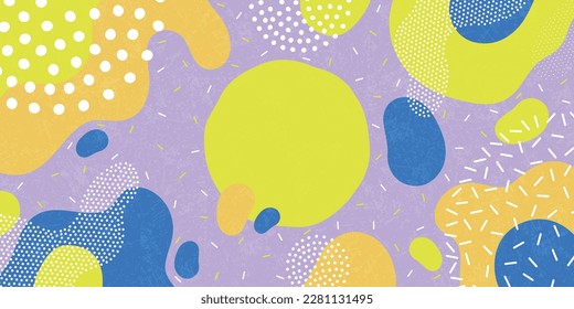 Modern minimalism trendy pattern background. Background pattern, abstract colored shapes. Vector background.