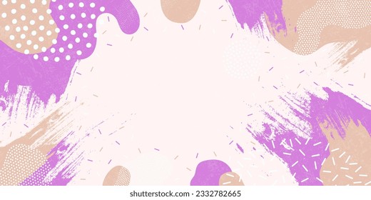 Modern minimalism trendy pattern background. Background pattern, abstract colored shapes. Vector background.