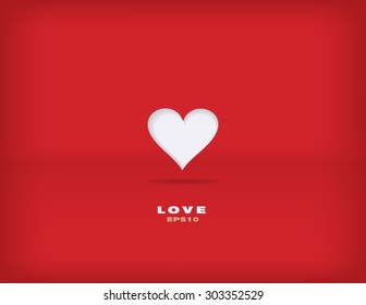 Modern minimalism vector valentine background