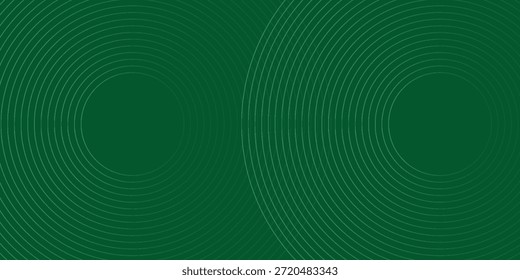  Fondo abstracto minimalista moderno con base verde profunda, círculos concéntricos de gris claro