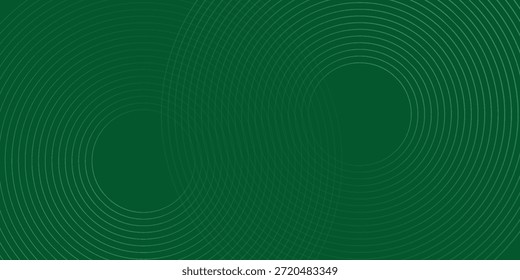  Fondo abstracto minimalista moderno con base verde profunda, círculos concéntricos de gris claro