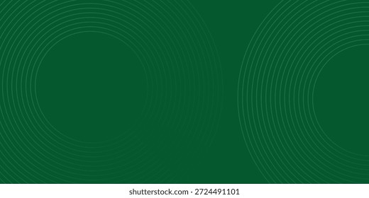  Fondo abstracto minimalista moderno con base verde profunda, círculos concéntricos de gris claro