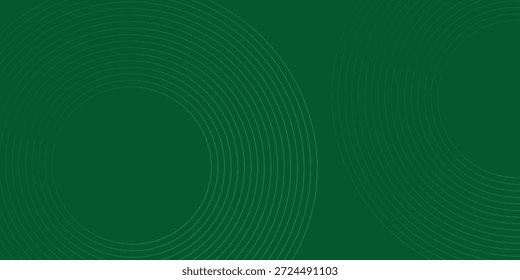  Fondo abstracto minimalista moderno con base verde profunda, círculos concéntricos de gris claro