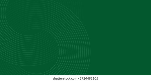  Fondo abstracto minimalista moderno con base verde profunda, círculos concéntricos de gris claro
