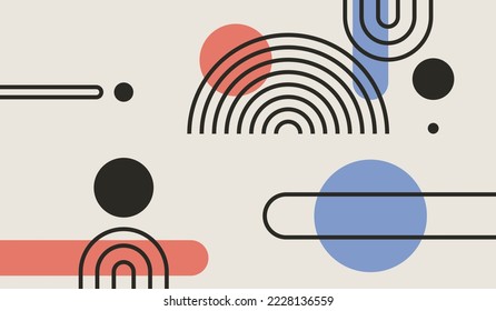 Modern minimalist abstract background design