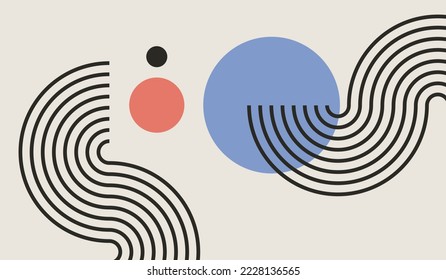 Modern minimalist abstract background design