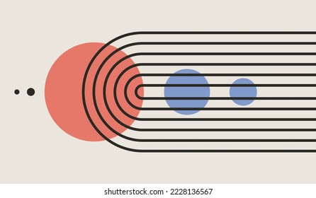 Modernes, minimalistisches, abstraktes Hintergrunddesign