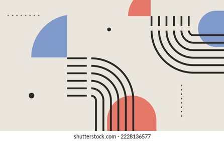 Modern minimalist abstract background design