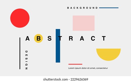 Modern minimalist abstract background design