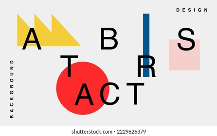 Modern minimalist abstract background design