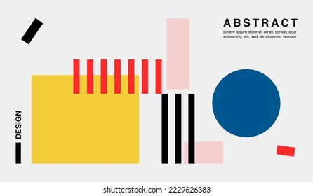 Modern minimalist abstract background design