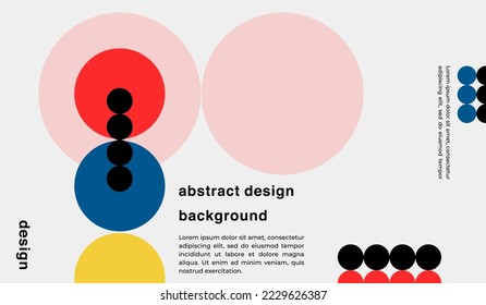 Modern minimalist abstract background design