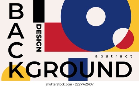 Modern minimalist abstract background design