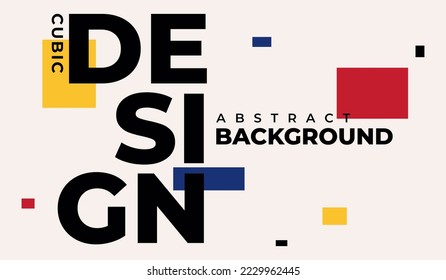 Modern minimalist abstract background design