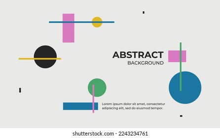 Modern minimalist abstract background design