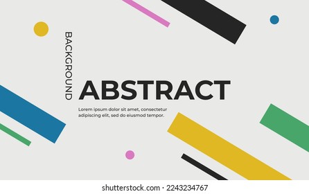 Modern minimalist abstract background design