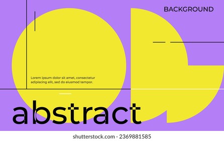 Modern minimalist abstract background design