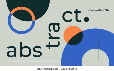 Modern minimalist abstract background design