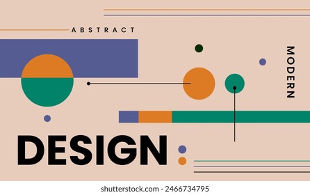 Modern minimalist abstract background design