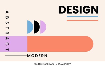 Modern minimalist abstract background design