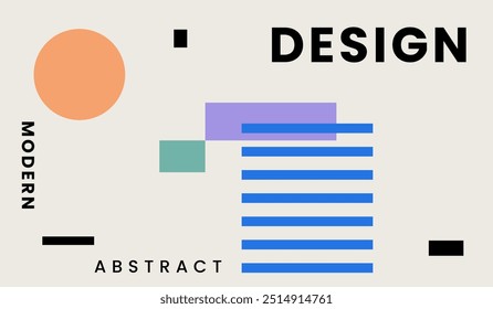 Modern minimalist abstract background design