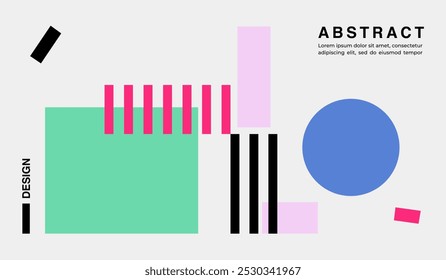 Modern minimalist abstract background design
