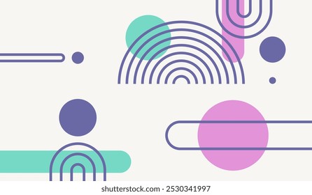 Modern minimalist abstract background design