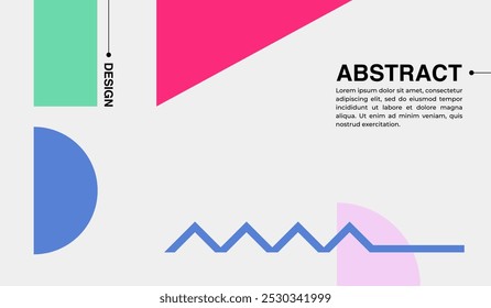 Modern minimalist abstract background design