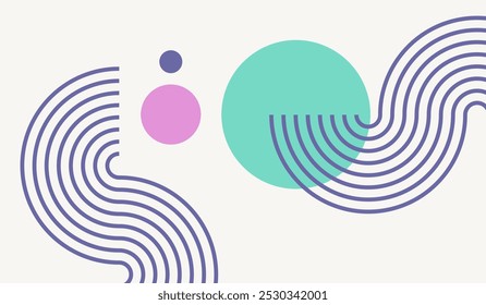 Modern minimalist abstract background design