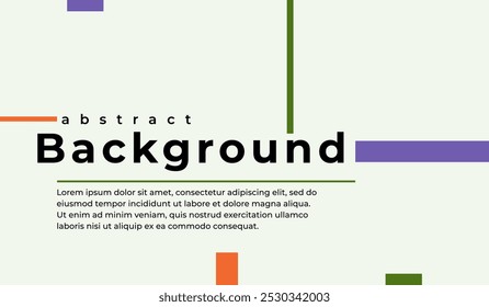 Modern minimalist abstract background design