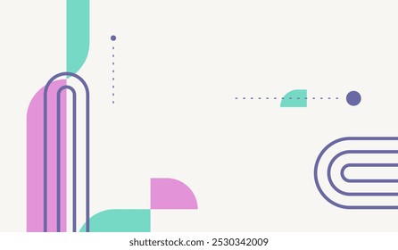 Modern minimalist abstract background design