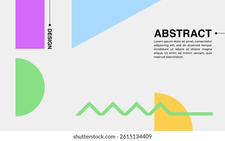 Modern minimalist abstract background design