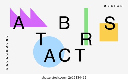 Modern minimalist abstract background design