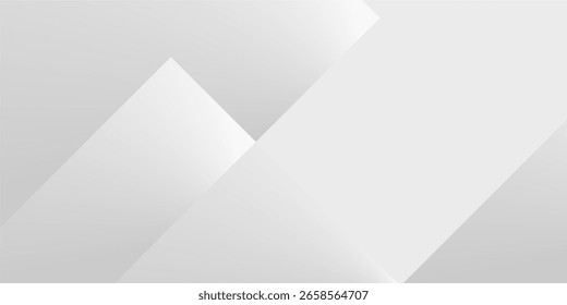 Modern minimalist abstract background featuring subtle gray and white geometric shapes with smooth gradients, ideal for corporate, tech, or clean design projects.