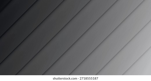 Um fundo abstrato moderno e minimalista com um gradiente de tons de cinza com linhas diagonais distintas e sombras sutis, criando uma sensação de profundidade e movimento.