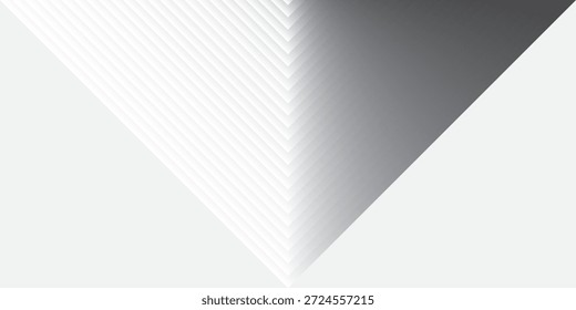 Un fondo abstracto moderno y minimalista con un diseño geométrico limpio con una suave transición de degradado de blanco a gris, creando una sensación de profundidad y sofisticación.