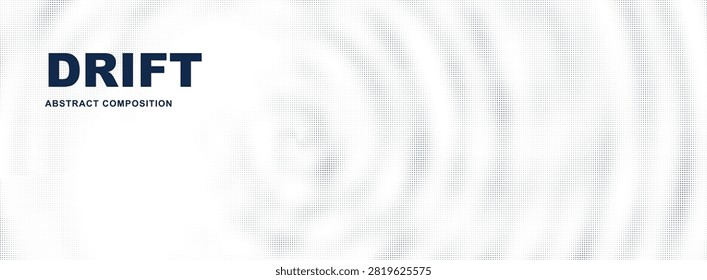 Modern Minimalist Abstract Composition Featuring Drift Typography Design