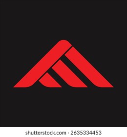 A modern minimalist abstract design created with geometric shapes and clean lines.
