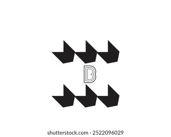 A modern and minimalist abstract logo featuring geometric shapes and fluid lines, perfect for companies seeking a contemporary and creative identity. This design conveys innovation and b