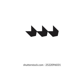 Un logotipo abstracto moderno y minimalista con Formas geométricas y líneas fluidas, perfecto para empresas que buscan una identidad contemporánea y creativa. Este diseño transmite innovación y 1
