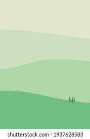 modern minimalist abstract. Nature flat design landscape background. vector illustration