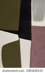 Modern minimalist abstract vector geometric art hanging picture