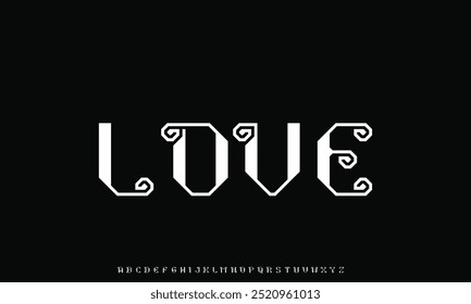 Modern minimalist alphabet font. digital space typography vector illustration design