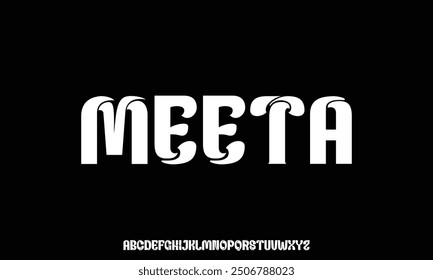 Modern minimalist alphabet font, lowercase bold typography style