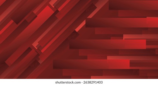 Modern minimalist art nice red line with white architecture futuristic background minimal concept vector illustration subtle design.