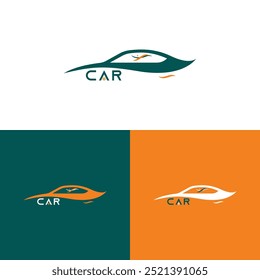 design moderno minimalista do logotipo do automóvel