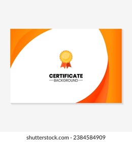 Modern minimalist background template for certificate design