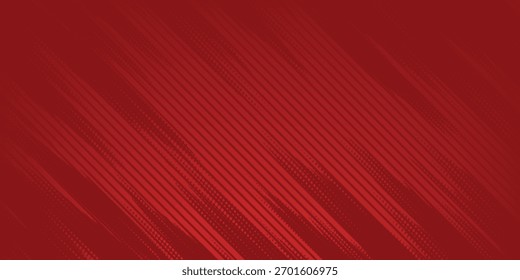 Modern minimalist background template with a combination of abstract lines and grunge on a red background.