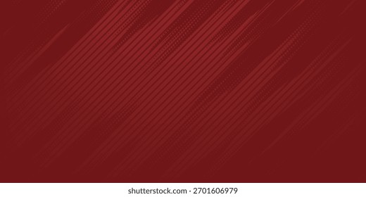 Modern minimalist background template with a combination of abstract lines and grunge on a red background.